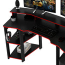 Mesa Gamer Cockpit ME4167 Preto/Vermelho