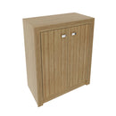 Balcão para Escritório com 2 Portas e 1 Prateleira ME4103 Amêndoa