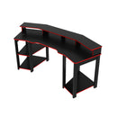 Mesa Gamer Cockpit ME4167 Preto/Vermelho