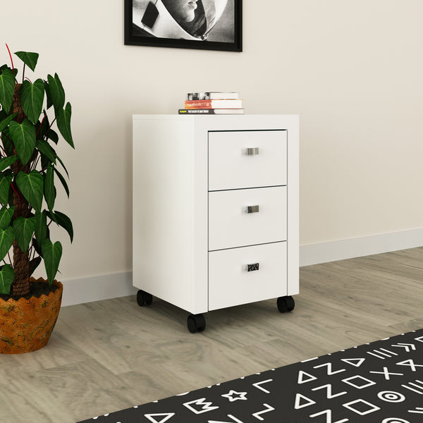 Gaveteiro com Rodízio ME4108 Branco