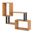 NICHO C/2 NICHOS INDUSTRIAL 82 X 73,5CM - FREIJO/PRETO FOSCO