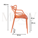 CADEIRA SOL LARANJA