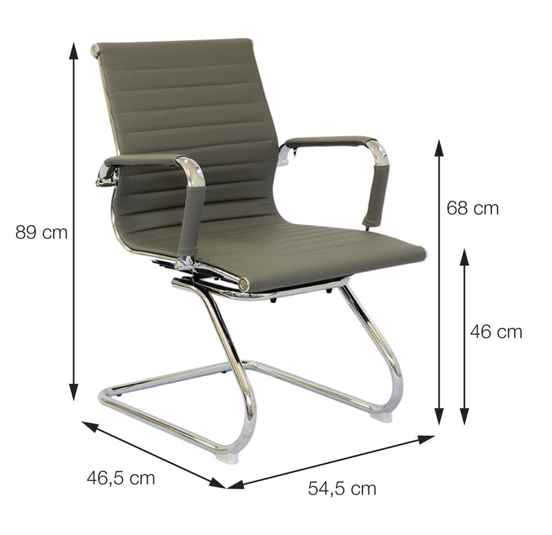 CADEIRA EAMES CORINO CINZA B. FIXA