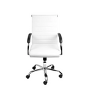 CADEIRA FLAVIA GIR BAIXA EM PU BRANCA