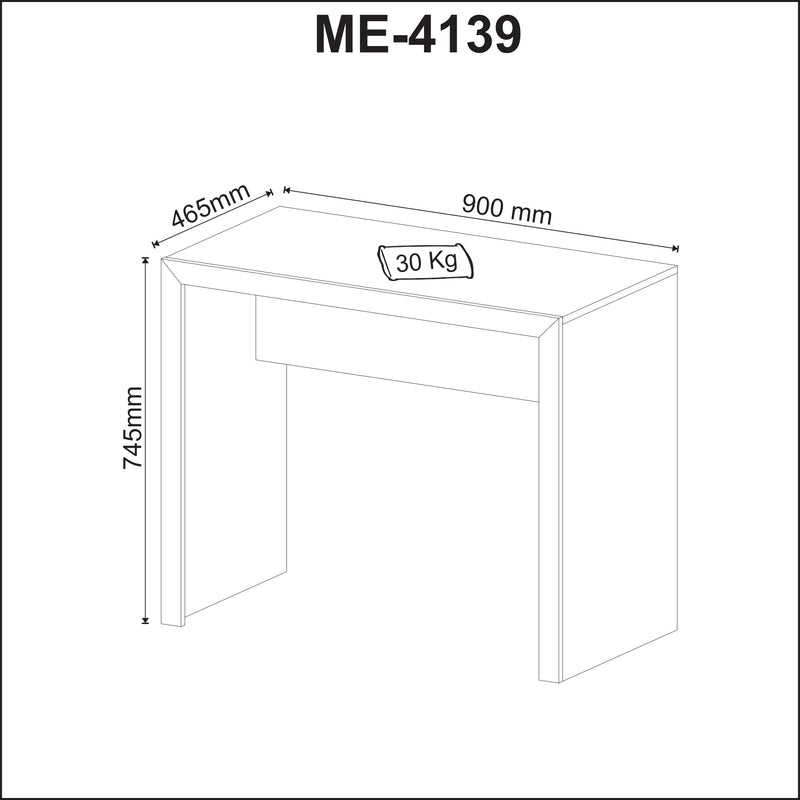 Mesa para Escritório ME4139 Branco