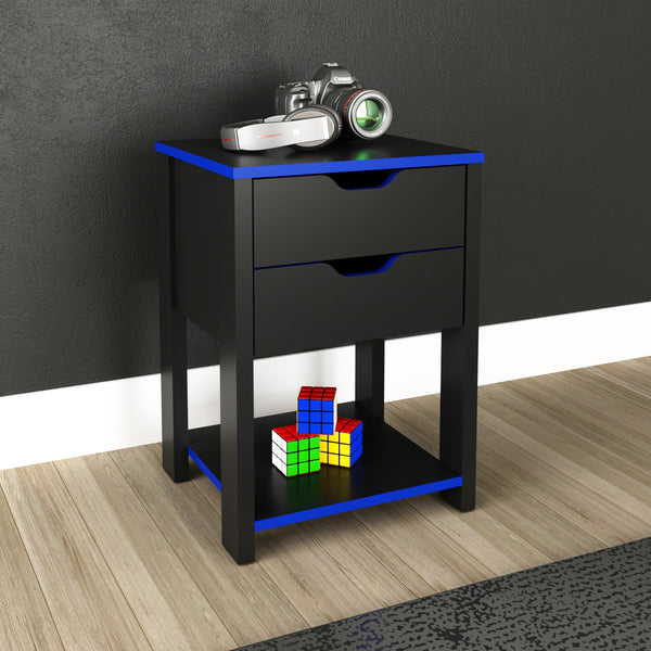 Gaveteiro Gamer ME4163 Preto/Azul