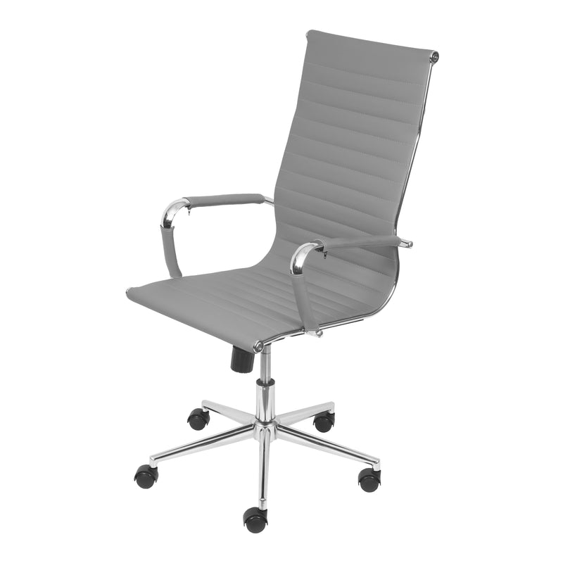 CADEIRA EAMES ALTA CORINO CINZA B. RODIZIO