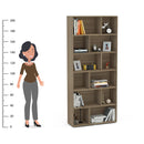 ESTANTE XANGAI 12N MDP CASTANHO UV TEX