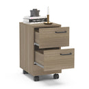 GAVETEIRO OSAKA 2GAV MDP CASTANHO UV TEX