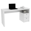 Mesa para Escritório com 2 gavetas ME4130 Branco