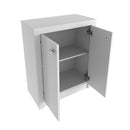 Balcão para Escritório com 2 Portas e 1 Prateleira ME4103 Branco