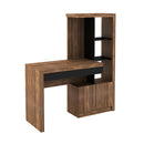 Escrivaninha Estante com 2 Portas e Gaveta ME4143 Nogal/Preto