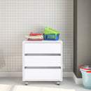 GAVETEIRO MAUA 3G 600MM MDP BRANCO FF LISO