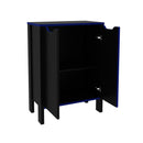 Armario Baixo Multiuso 2 Portas ME4164 Preto/Azul