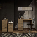 GAVETEIRO OSAKA 2GAV MDP CASTANHO UV TEX