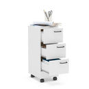 GAVETEIRO OSAKA 3GAV  MDP BRANCO UV TEX