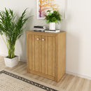 Balcão para Escritório com 2 Portas e 1 Prateleira ME4103 Amêndoa