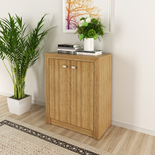 Balcão para Escritório com 2 Portas e 1 Prateleira ME4103 Amêndoa