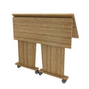 Mesa para Escritório com Rodizio ME4117 Amêndoa