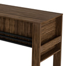 Mesa para Escritório com 2 gavetas ME4144 Nogal/Preto