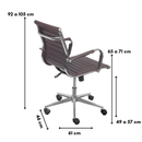 CADEIRA ESTELA BAIXA CORINO CAFÉ B. RODIZIO