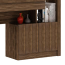 Escrivaninha Estante com 2 Portas e Gaveta ME4143 Nogal