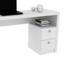 Mesa para Escritório com 2 gavetas ME4130 Branco
