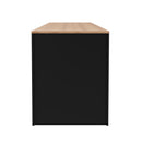 Mesa para escritório Me4182 Amêndoa/Preto