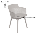 CADEIRA MORGAN PP FENDI COM ALMOFADA