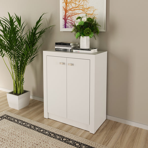Balcão para Escritório com 2 Portas e 1 Prateleira ME4103 Branco