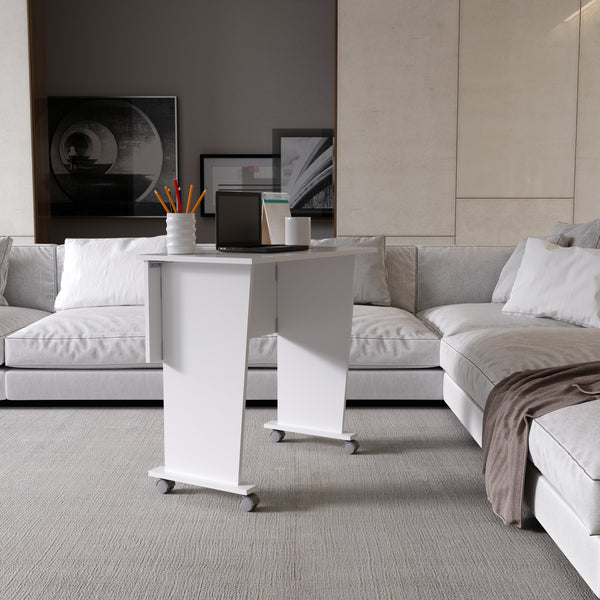 Mesa para Escritório com Rodizio ME4117 Branco