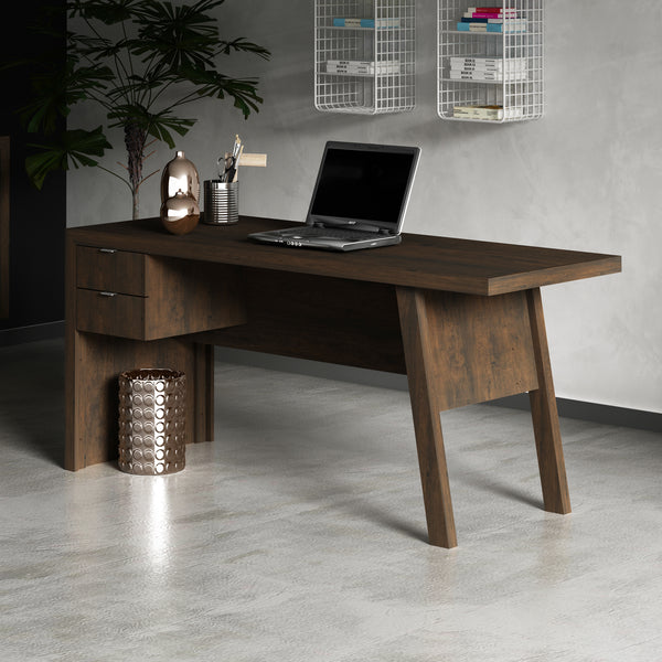 Mesa para Escritório com 2 gavetas ME4122 Rústico