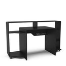 Mesa Gamer e Escritório Control MDP Preto BP XT Racer Logo Branco