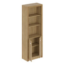 Armário Alto para Escritório com 2 Portas e 5 Prateleiras Amêndoa ME4110