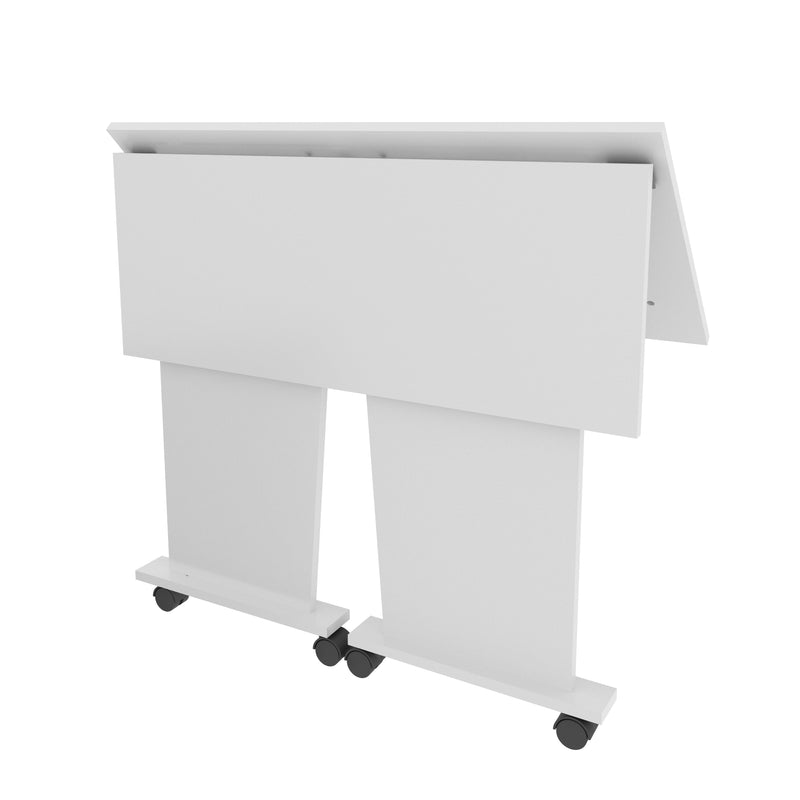 Mesa para Escritório com Rodizio ME4117 Branco