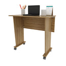 Mesa para Escritório com Rodizio ME4117 Amêndoa