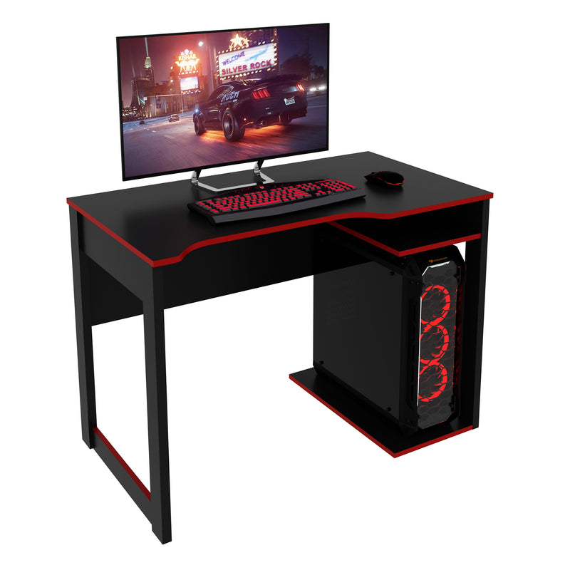 Mesa Gamer ME4161 Preto/Vermelho