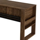 Mesa para Escritório c/aplique ME4146 Nogal/Preto