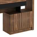 Escrivaninha Estante com 2 Portas e Gaveta ME4143 Nogal/Preto