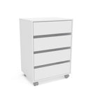 GAVETEIRO MAUA 4G MDP LEGNO BRANCO FF LISO