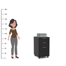 GAVETEIRO DURBAN 3 GAV MDP PRETO FF