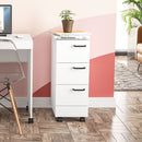 GAVETEIRO OSAKA 3GAV  MDP BRANCO UV TEX