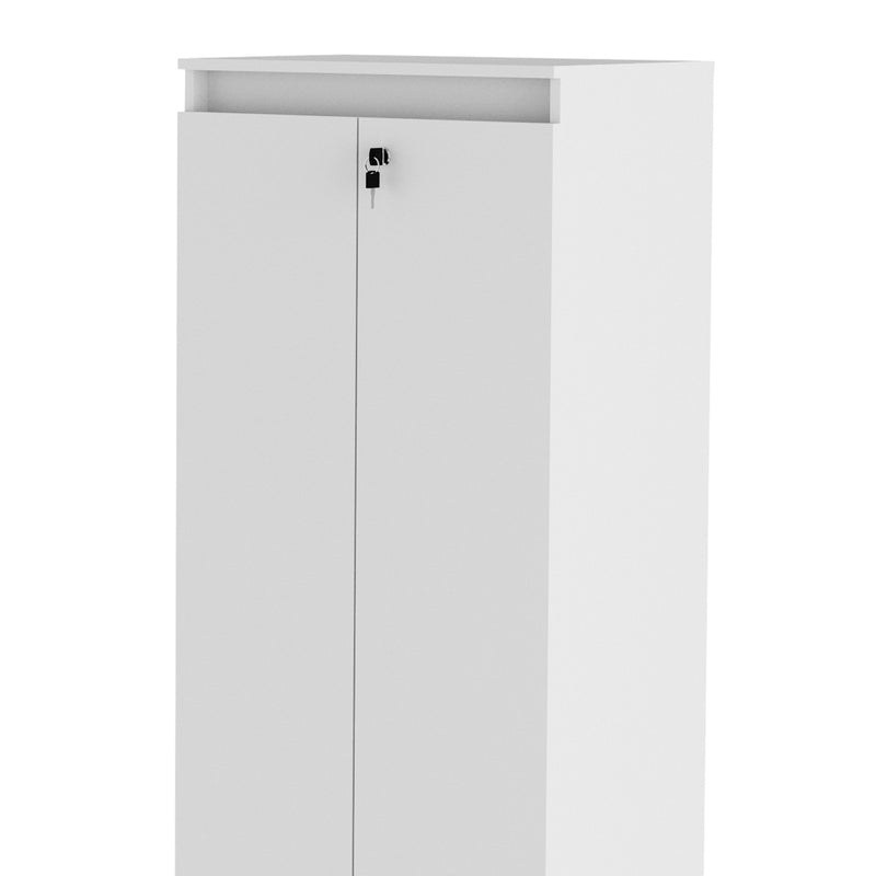 Armário Alto com 2 Portas para Escritório ME4151 Branco