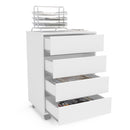 GAVETEIRO MAUA 4G MDP LEGNO BRANCO FF LISO