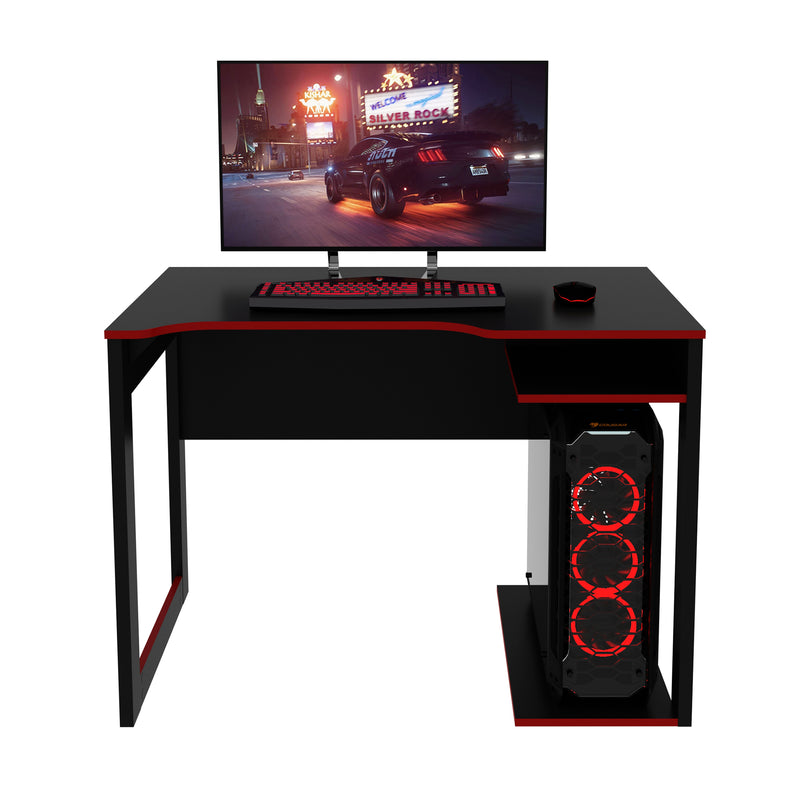 Mesa Gamer ME4161 Preto/Vermelho