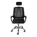 CADEIRA VIVIANE GIR ALTA EM TELA PRETA