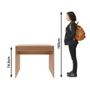 Escrivaninha em Ripado com Gaveta ME4173 Amêndoa