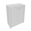 Balcão para Escritório com 2 Portas e 1 Prateleira ME4103 Branco
