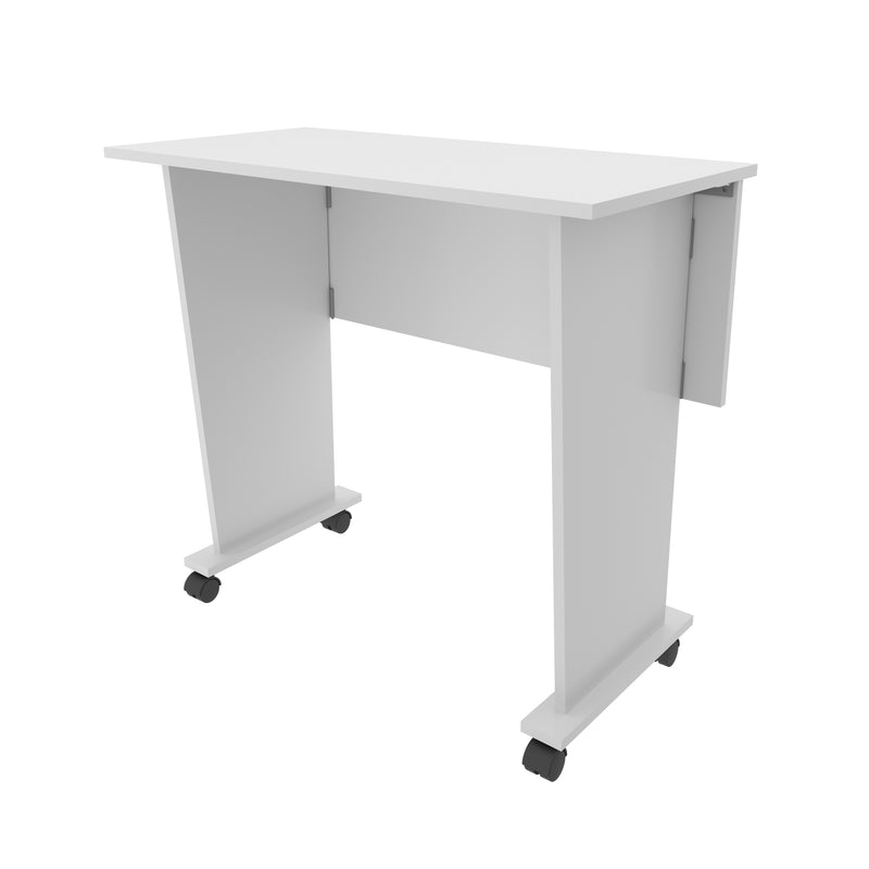 Mesa para Escritório com Rodizio ME4117 Branco