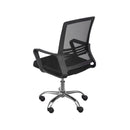 CADEIRA LIVIA GIR BAIXA PRETA BASE CROMADA